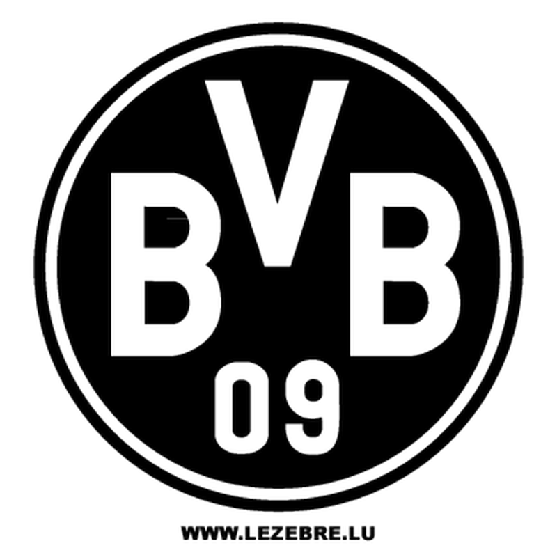 Bvb Logo Schwarz Weiß