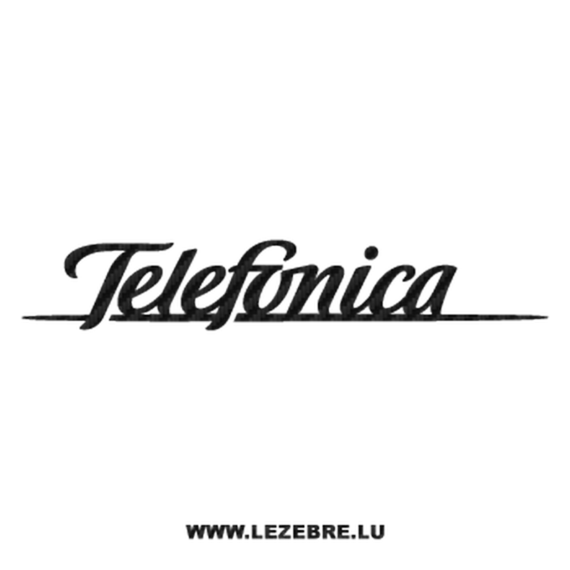 Telefonica Logo Carbon Decal