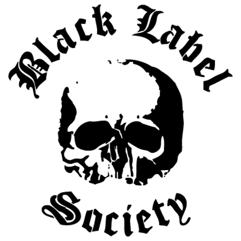 Sticker Black label skull logo
