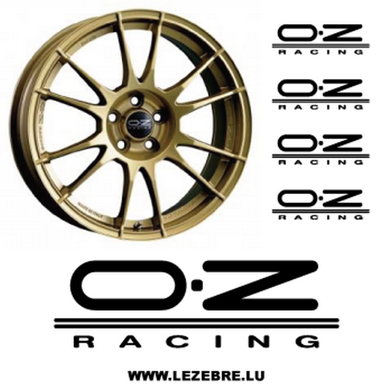 OZ RACING WHEELS Die Cut Decal Vinyl Sticker Different Sizes and Colors 