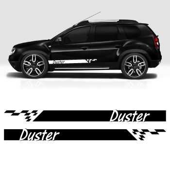 Car side Dacia Duster stripes stickers set