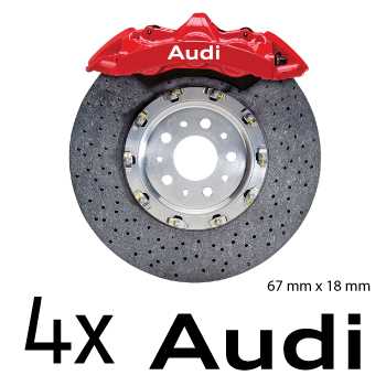 Audi logo brake decals set
