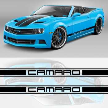 Chevrolet Camaro car side racing Decals set