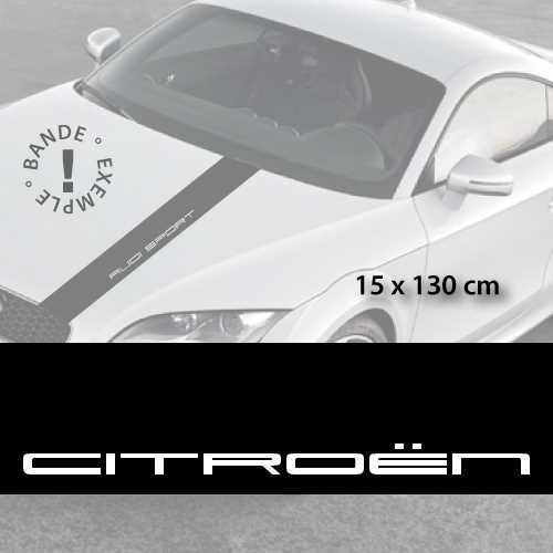 Citroën car hood decal strip