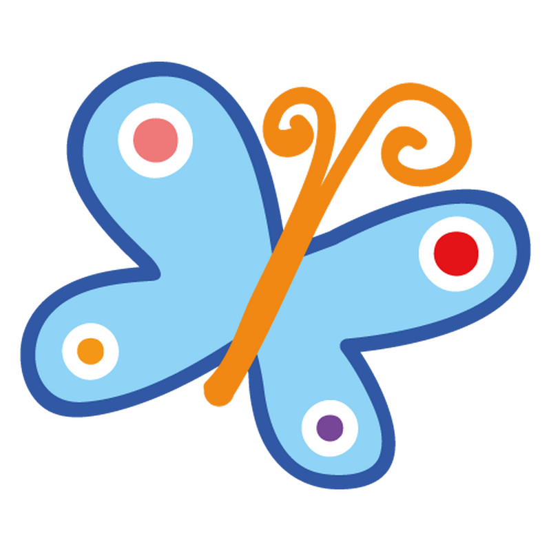 Sticker Papillon Bleu