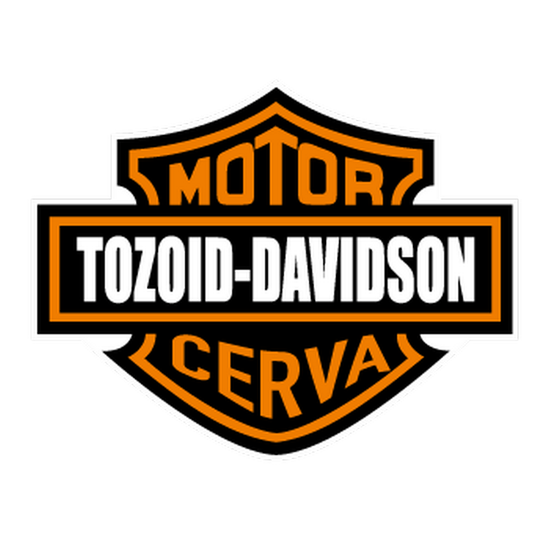Sticker Harley Davidson Tozoid Cerva