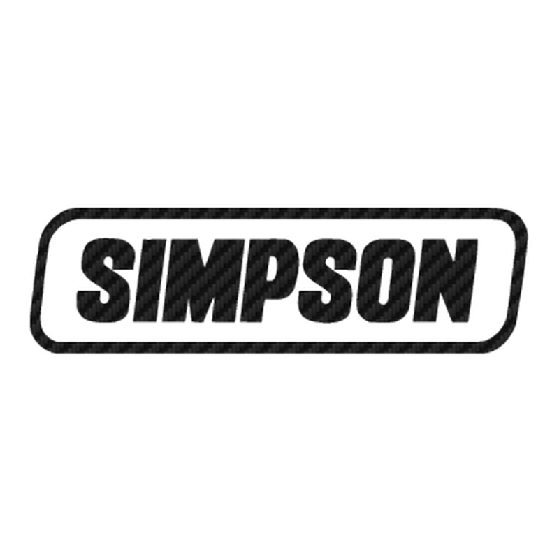 Simpson Carbon Decal