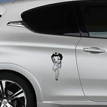Sticker Peugeot Betty Boop Infirmière