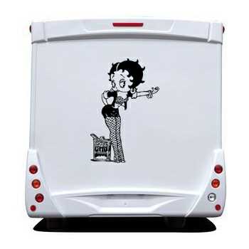 Betty Boop Camping Car Decal 3