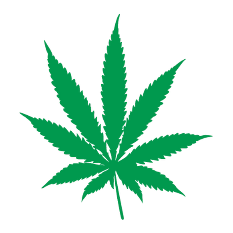 Pot Leaf Cannabis Decal