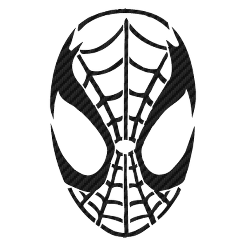 Spider Mask Carbon Decal