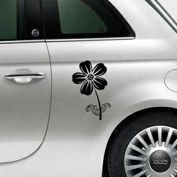 for Fiat 5002007-present  L1277 2x Lowered car outline stickers