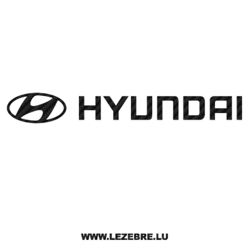 Hyundai Logo Carbon Decal