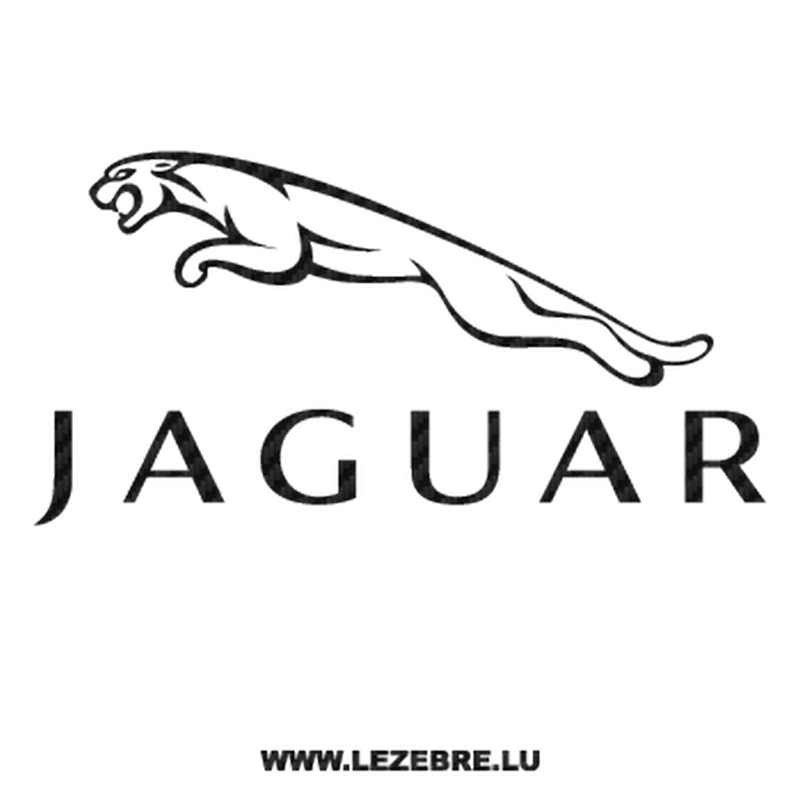 Sticker Carbone Jaguar Logo