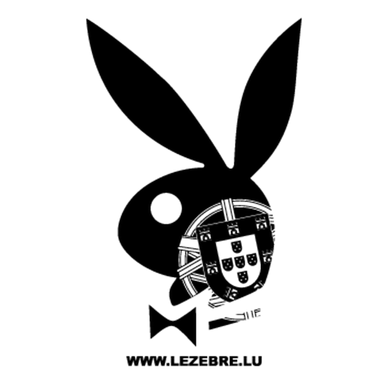 Portuguese Escudo Playboy Bunny Decal