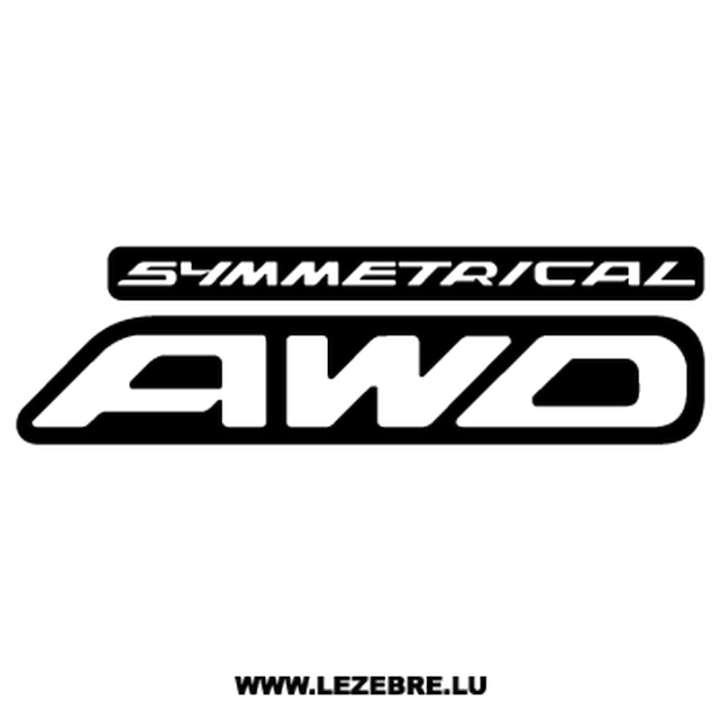 Subaru Symmetrica Old Logo Decal