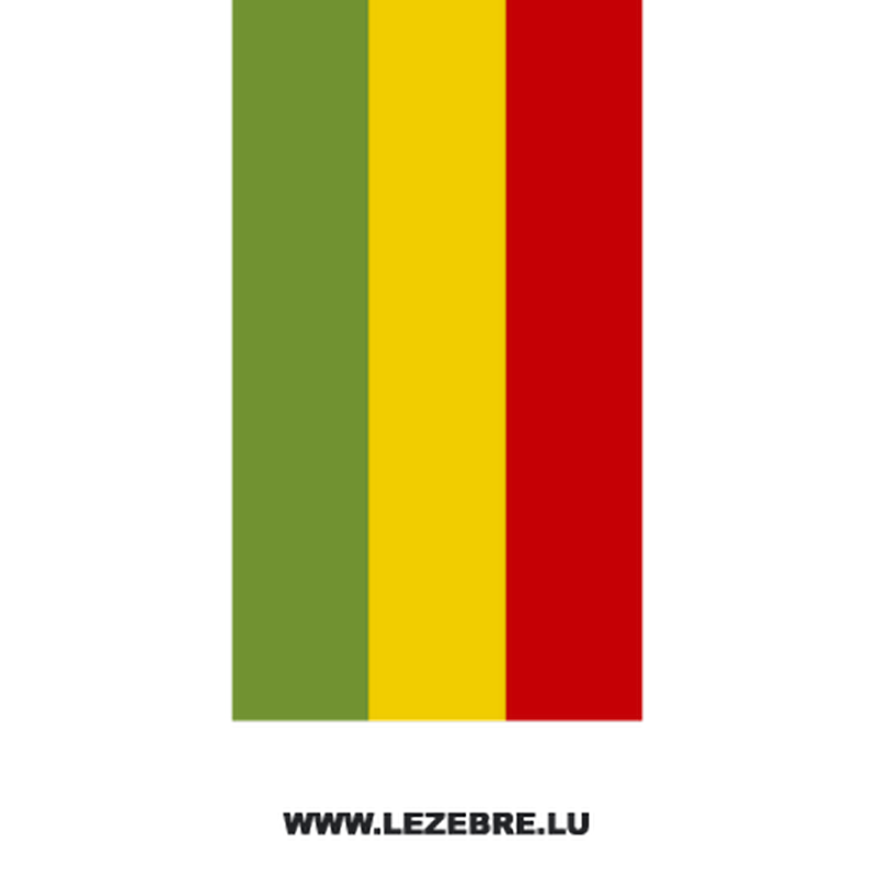 Rastafari flag motorcycle strip decal