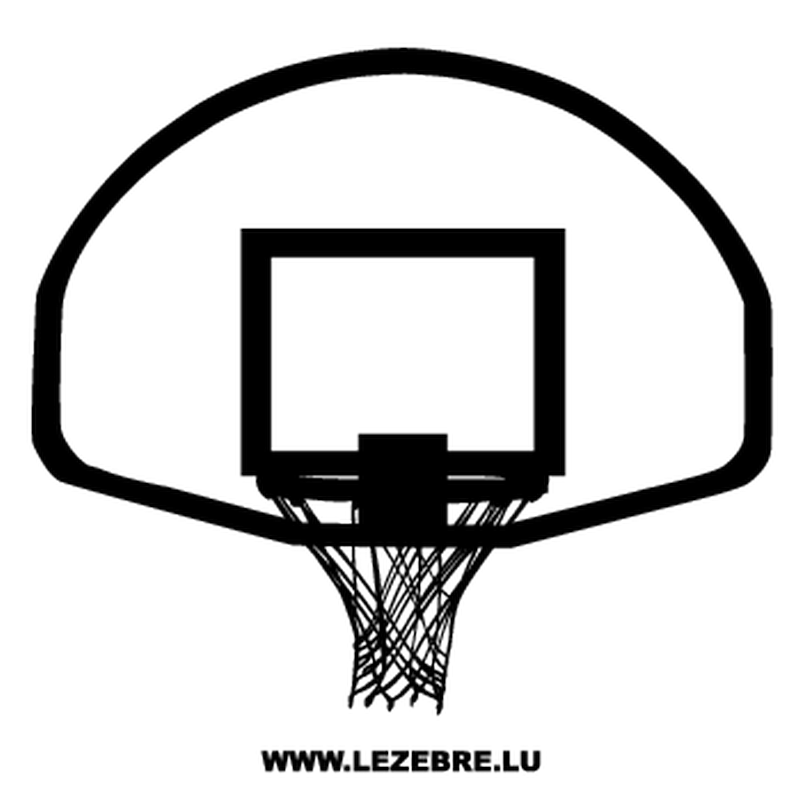 Basketball Basket Decal 2