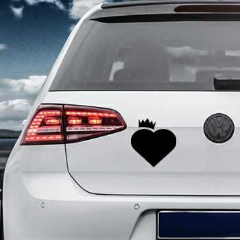 Heart Crown Volkswagen MK Golf Decal