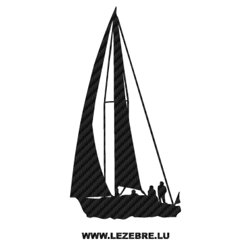 Sailing Boat Carbon Decal