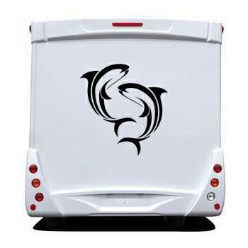 Dolphins Camping Car Decal
