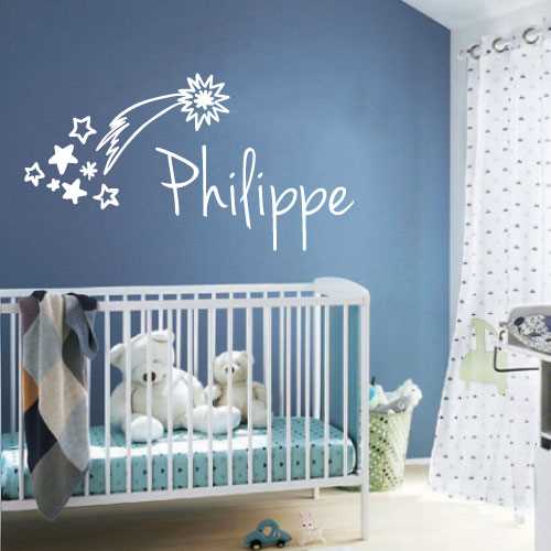 Shooting star costum baby bedroom decoration decal