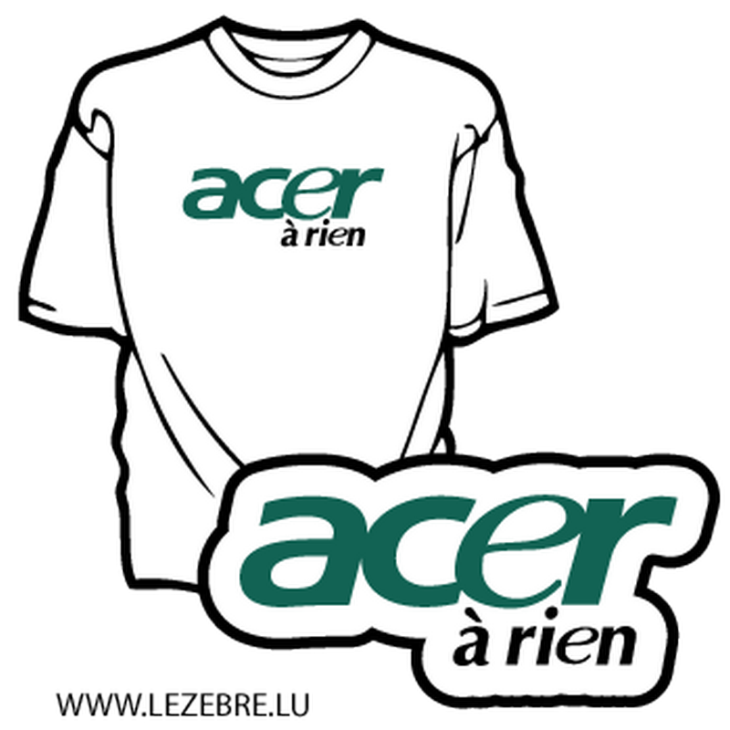 Sweat-Shirt Acer à Rien Parodie Acer