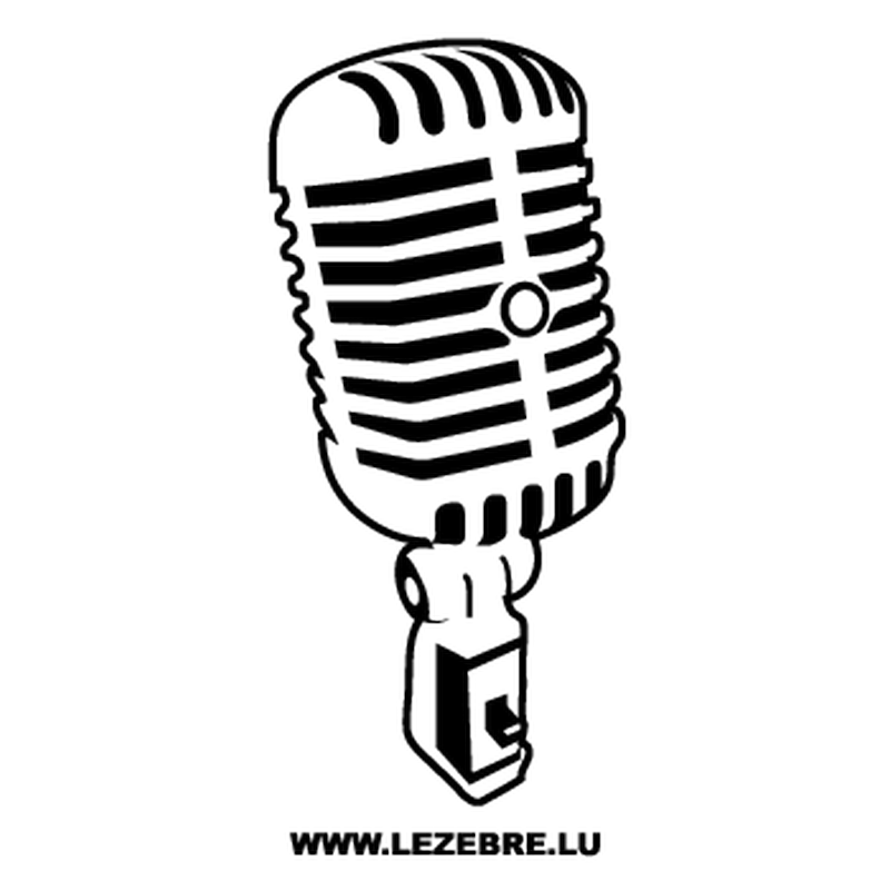 Microphone Decal