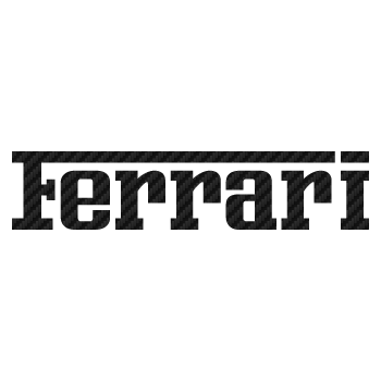 Ferrari logo Carbon Decal 5