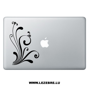 Sticker Macbook Ornement Fleurs