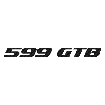 Ferrari 599 GTB logo Carbon Decal