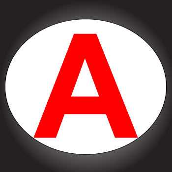 "A" Young Motorcycle Driver Decal