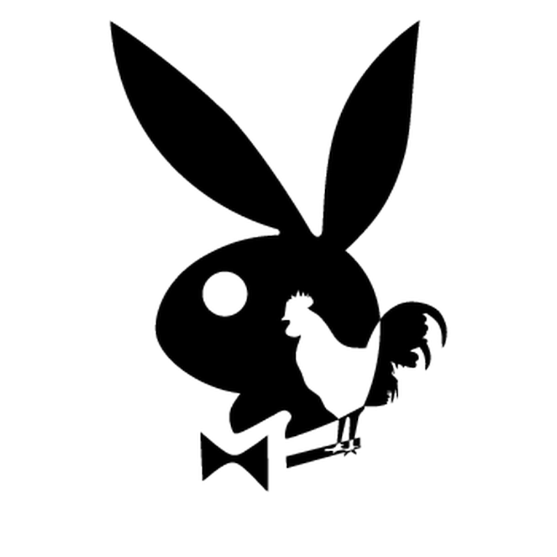 French Cock Playboy Bunny Volkswagen MK Golf Decal