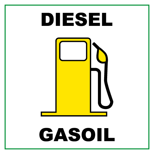 Diesel Gasoil (5 x 5 cm) Decal