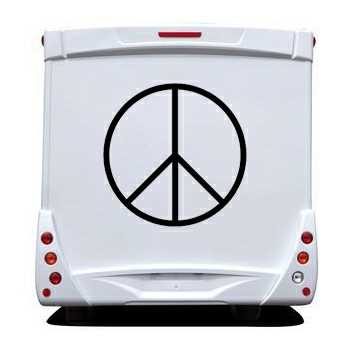 Stencil Camping Car Peace & Love III Logo