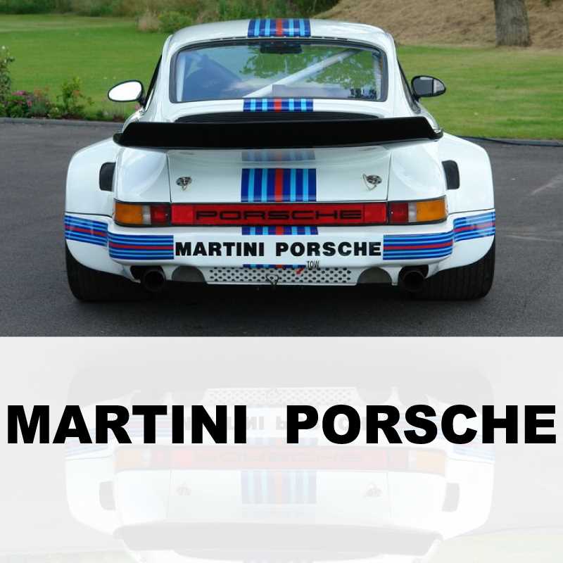 Sticker Martini Porsche
