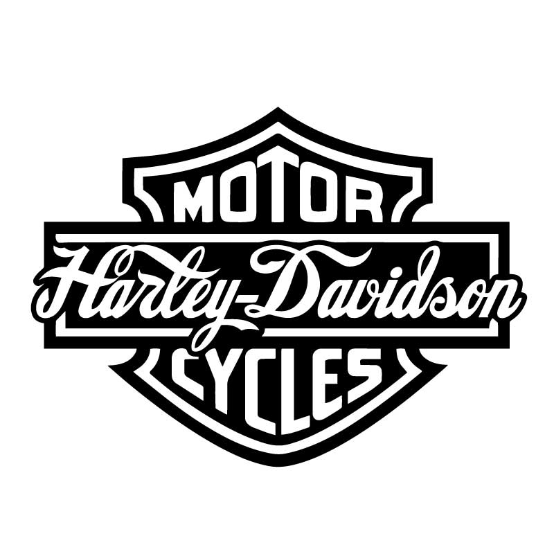 Aufkleber Harley Davidson Logo Script