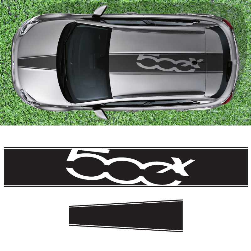 Streifen Klebstoff Seiten Seitenlichter Fiat 500x Leibriemen 500 x Logo für 