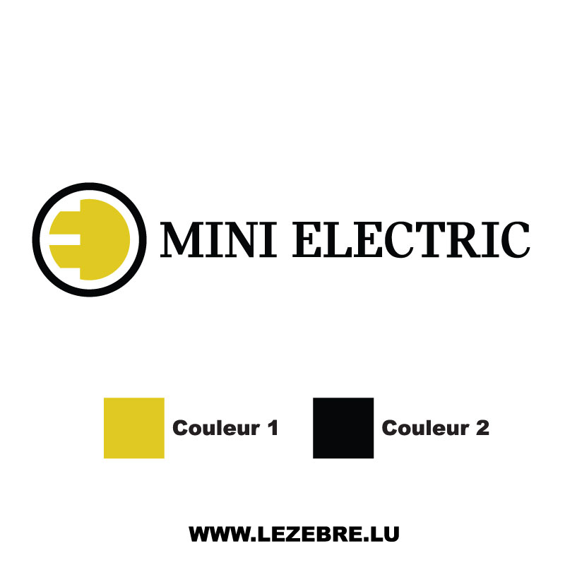 Mini Cooper Electric Color Decal