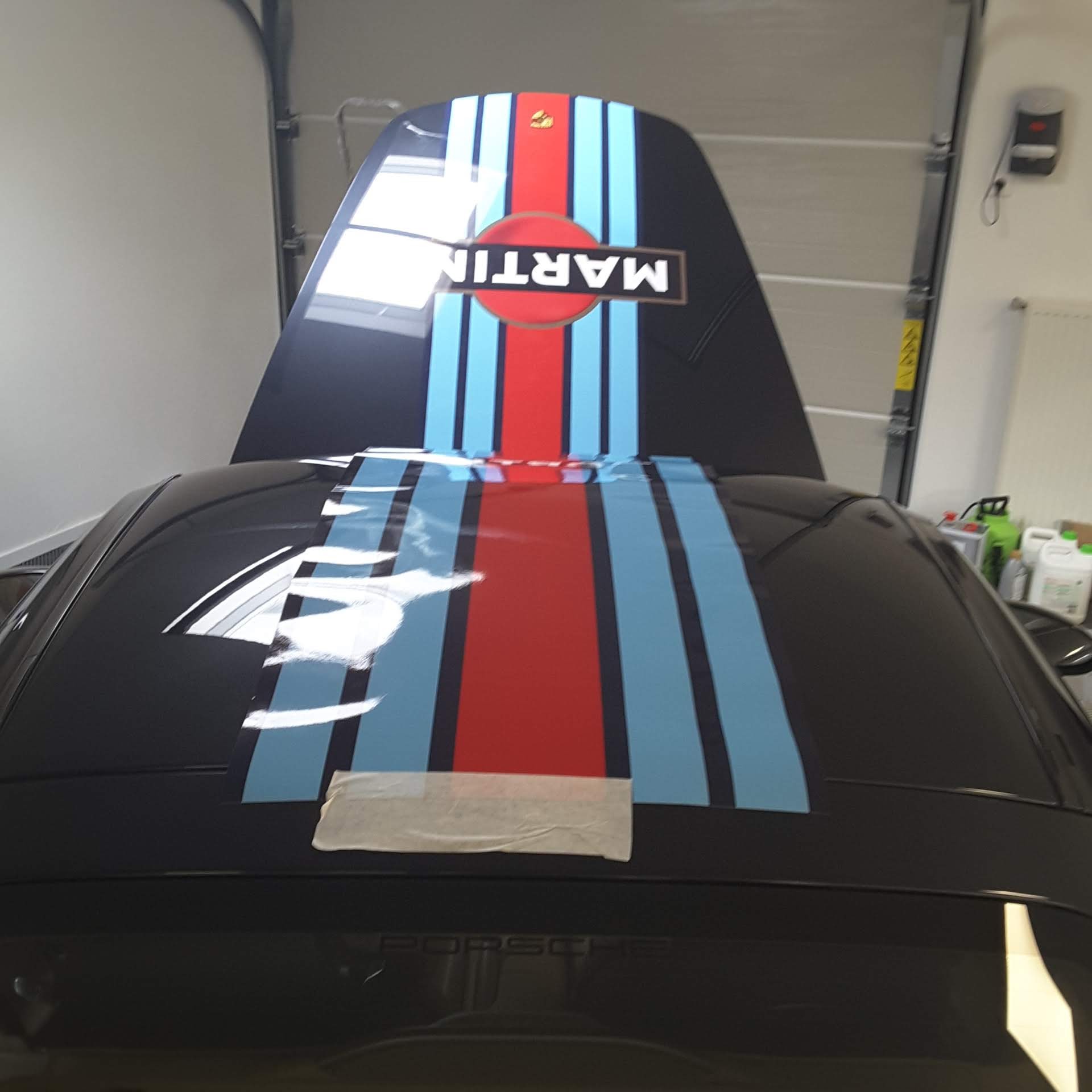 Sticker für die Motorhaube auto Martini