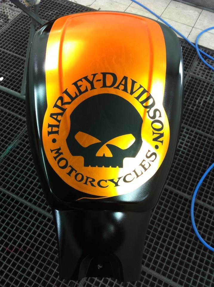 Harley Davidson Skull Decal