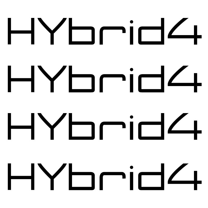 Kit Stickers Peugeot 3008 HYbrid4 Rim Decals Set