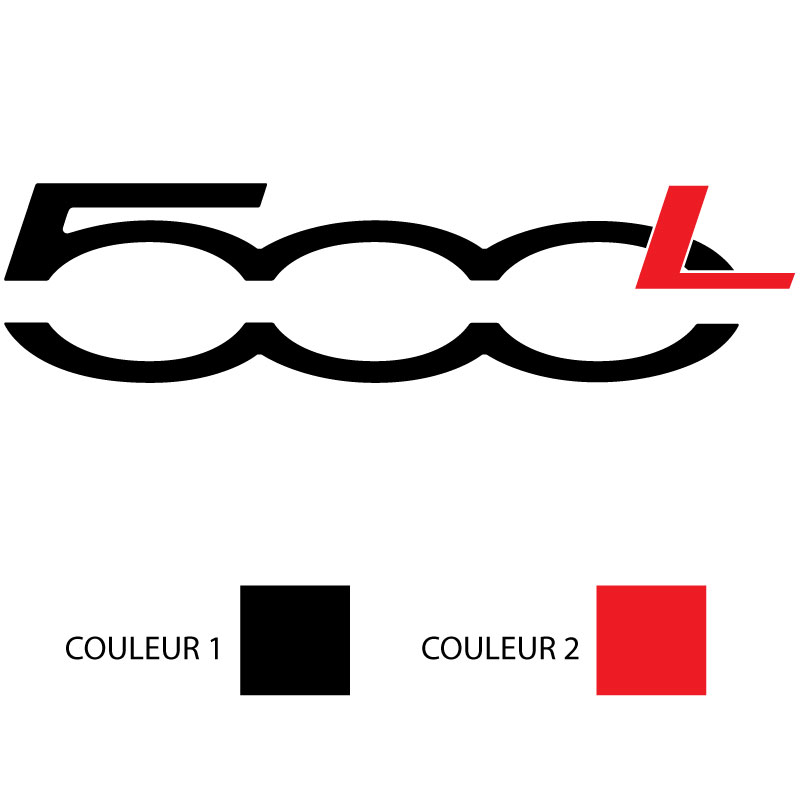 Klassisch Fiat 500 L Vorderes Emblem Logo Plastik Qualitätsprodukt Brandneu 