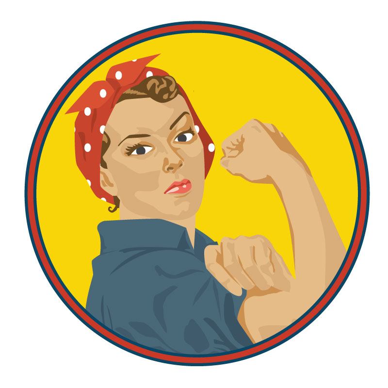 Sticker Affiche Femme "We Can Do It" 1943