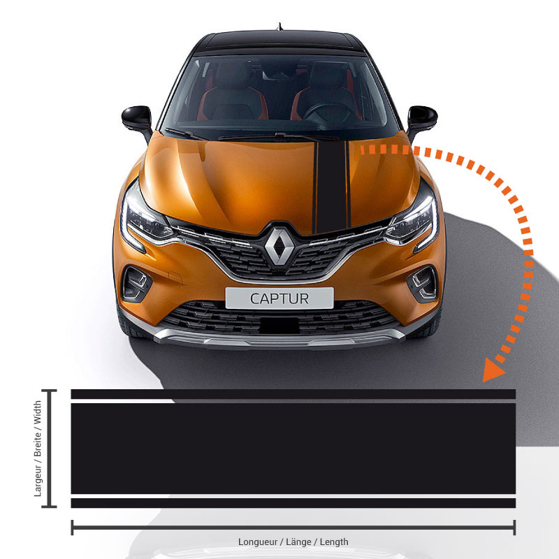 Renault Captur Racing Stripes Decal #3