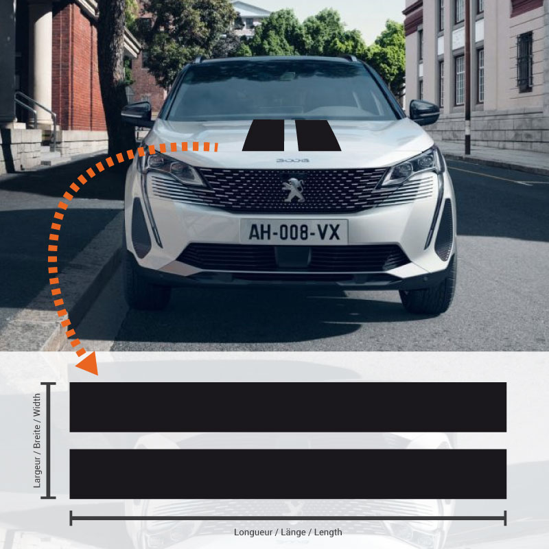 Peugeot 3008 Double Stripes Decal