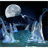 Moon and Water Decoration Decal