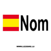 2x Spanish Flag Pilot Name Custom Decals