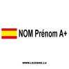2x Spanish Flag Rally Pilot Custom Decals