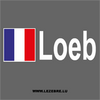 2x French Flag Rally Pilot Loeb Custom Decals